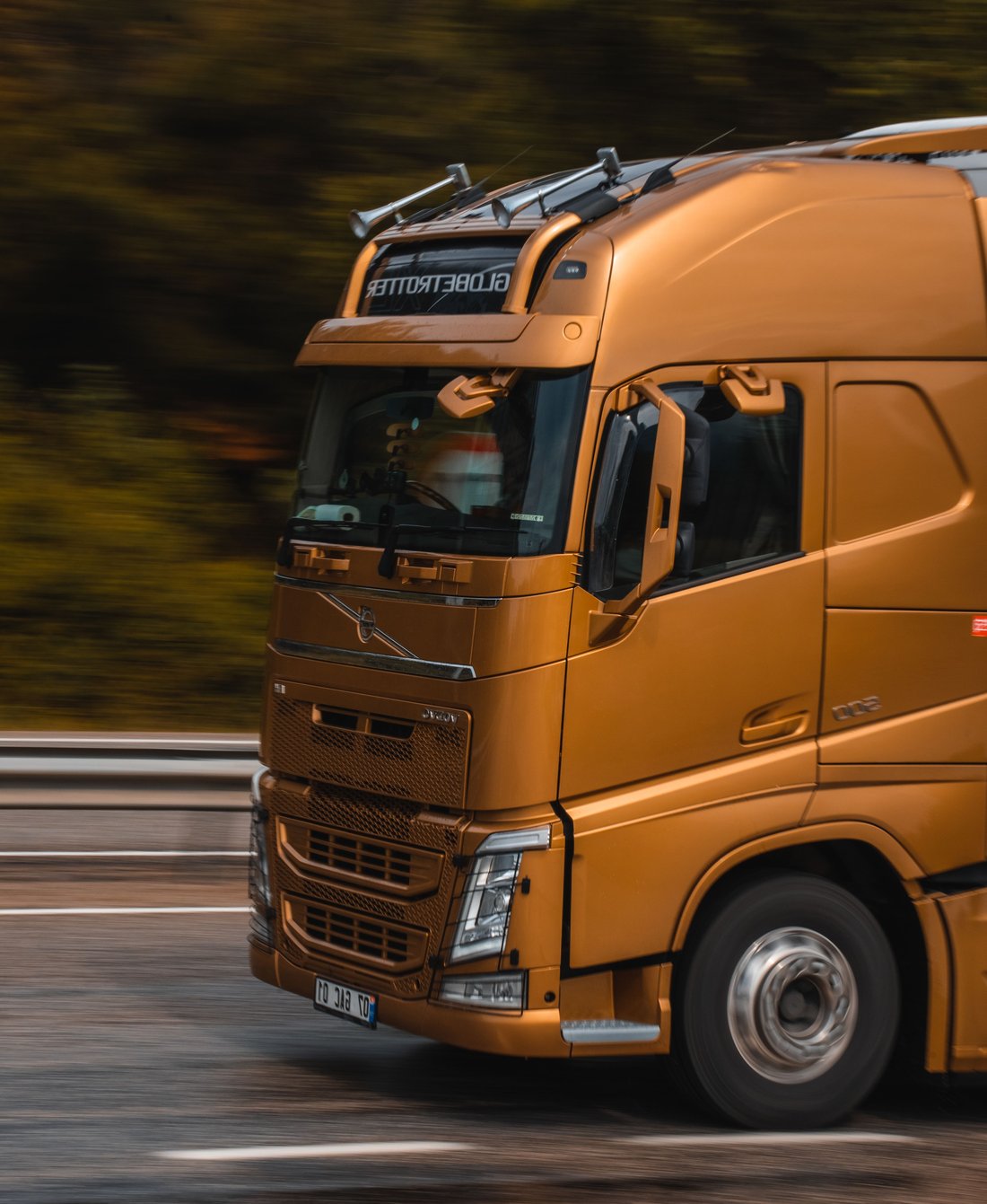 HGV truck on the road